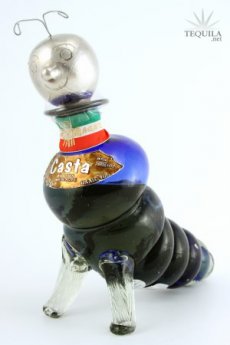 Casta Pasion Tequila Anejo Worm Bottle Casta Pasion Tequila Anejo Worm Bottle